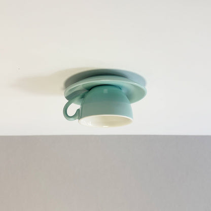 Aria Modern Coffee Cups Ceramic Flush Ceiling Lighting View 17