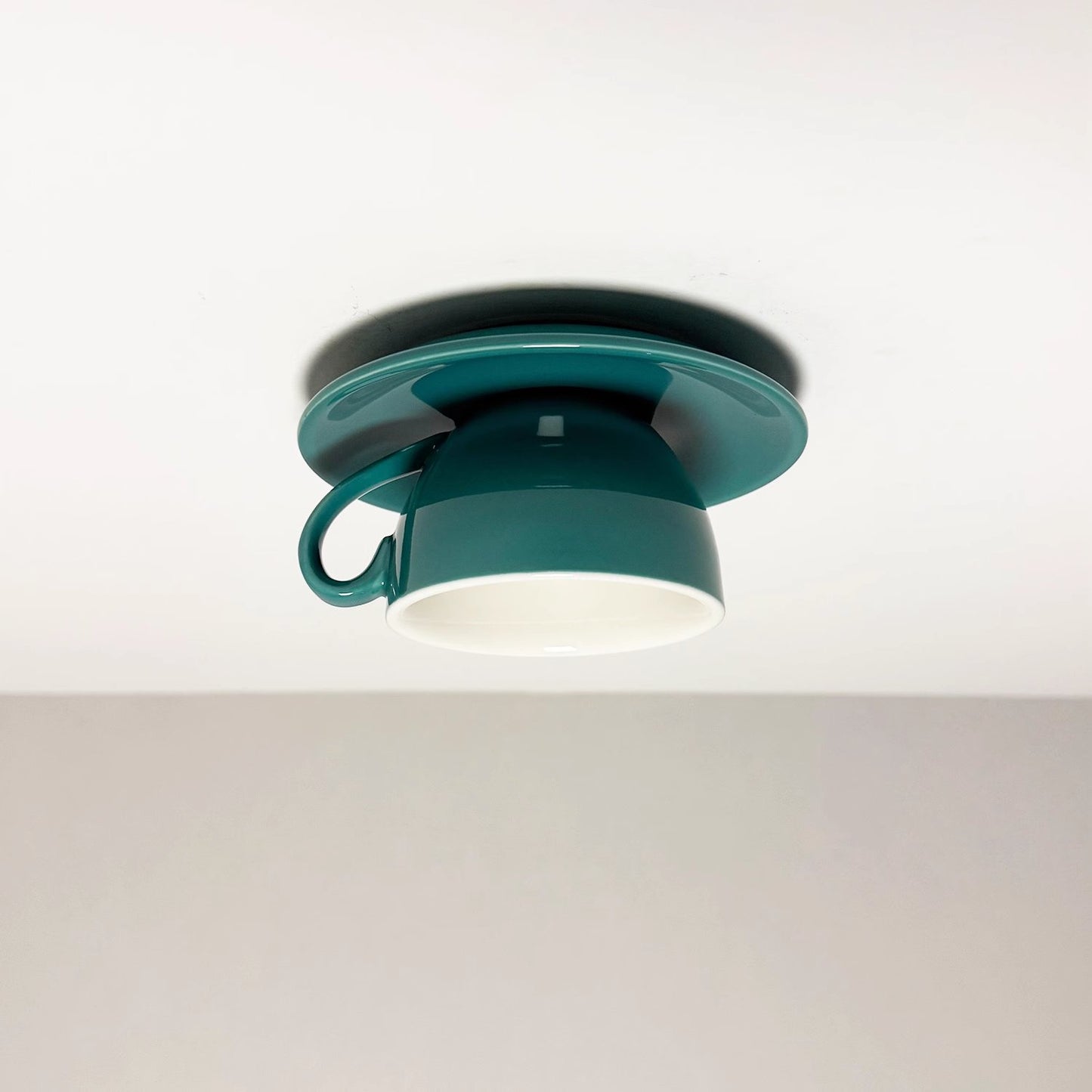 Aria Modern Coffee Cups Ceramic Flush Ceiling Lighting View 18