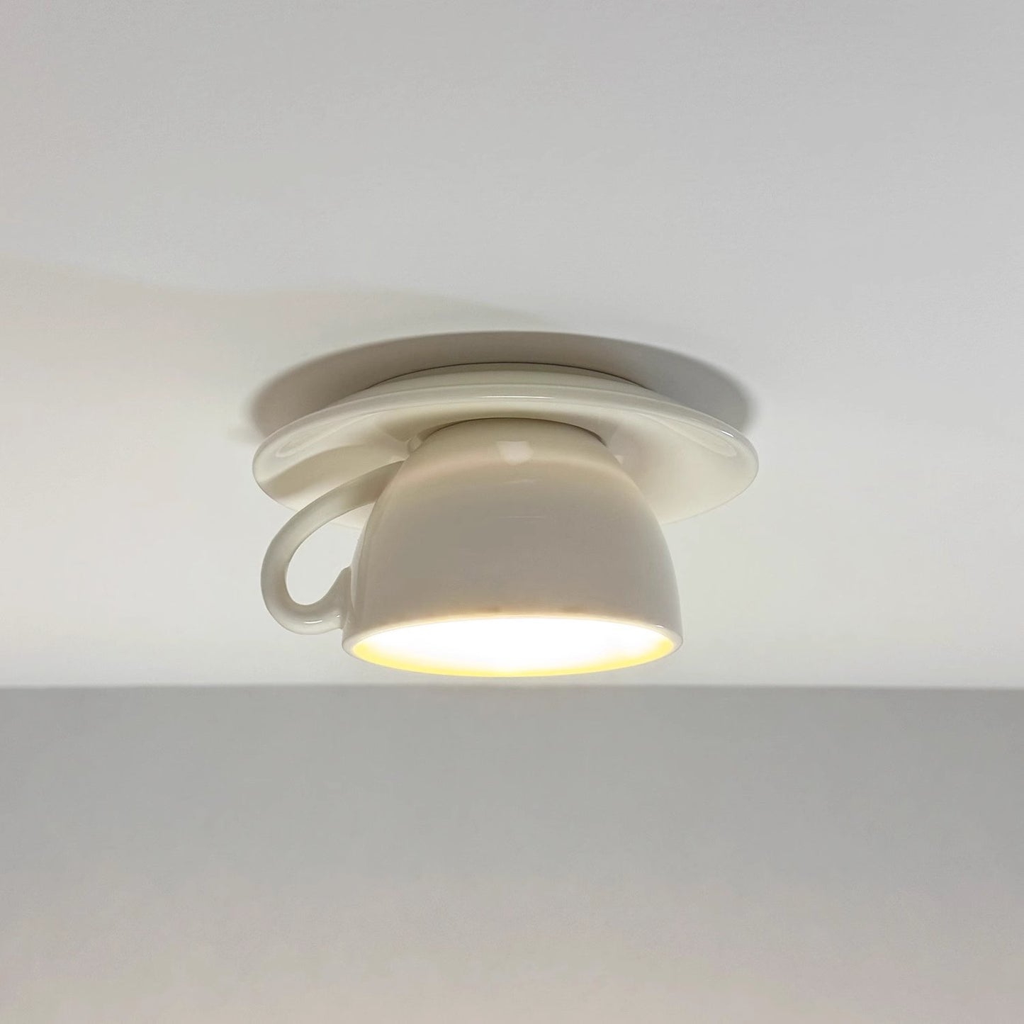Aria Modern Coffee Cups Ceramic Flush Ceiling Lighting View 19