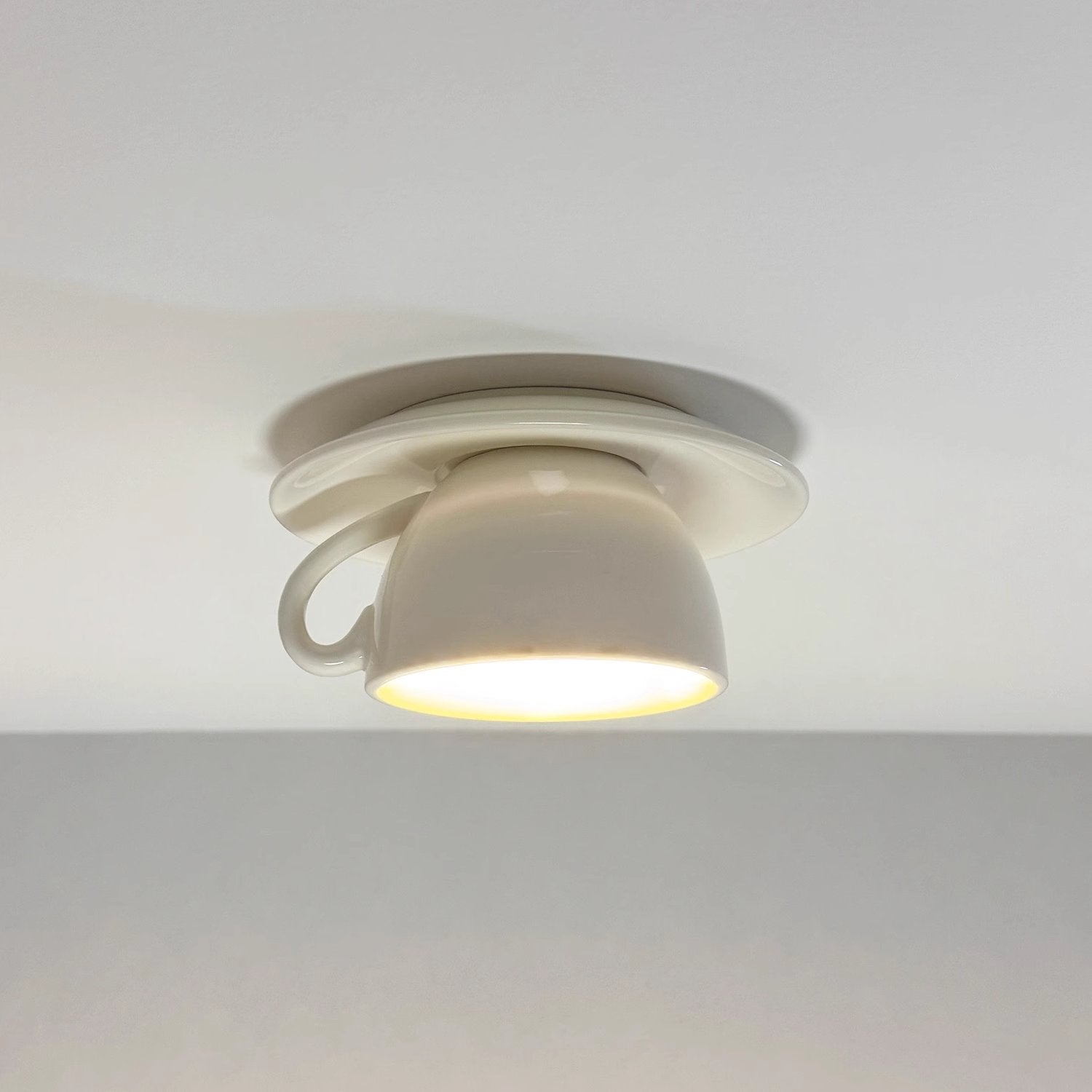 Aria Modern Coffee Cups Ceramic Flush Ceiling Lighting View 19
