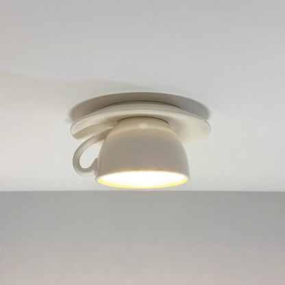 Aria Modern Coffee Cups Ceramic Flush Ceiling Lighting View 19