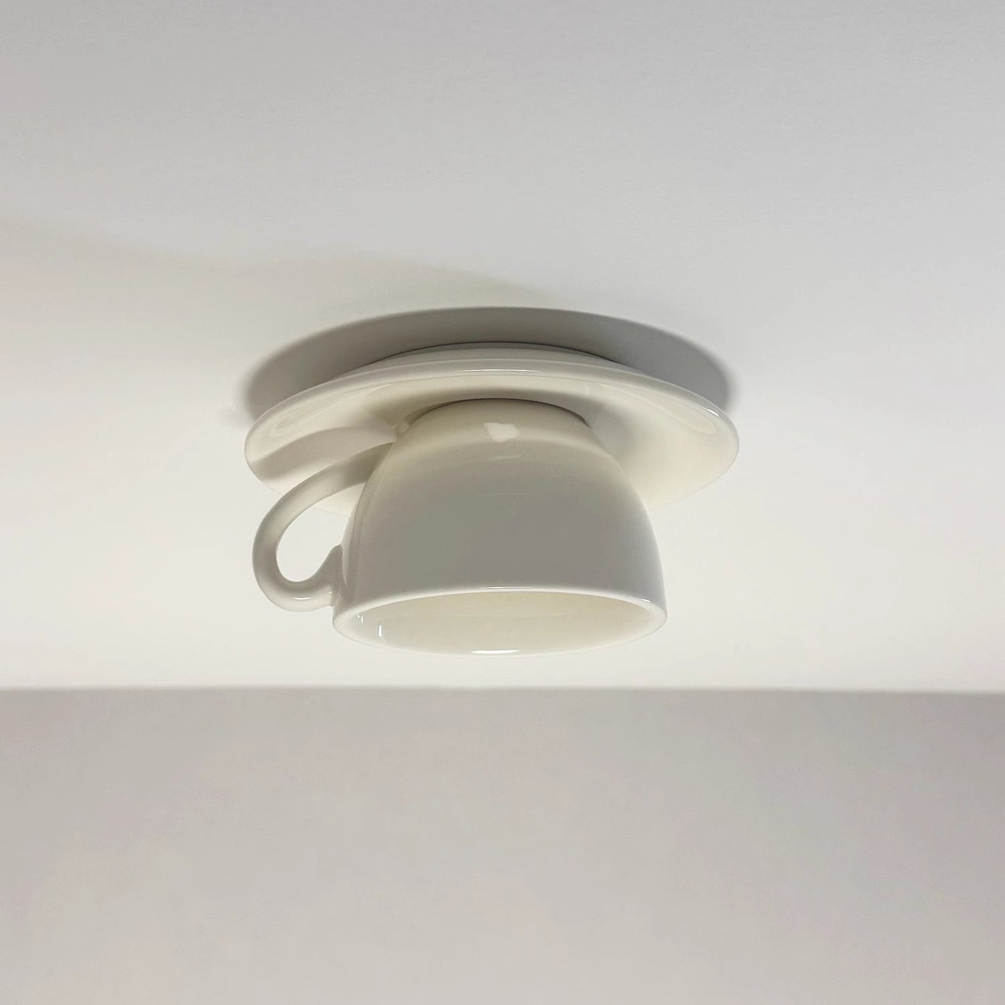 Aria Modern Coffee Cups Ceramic Flush Ceiling Lighting View 20