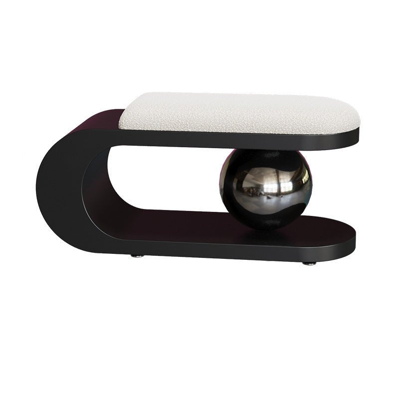 Art Deco Geometric Sherpa Bench Steel Orb Detail View 16