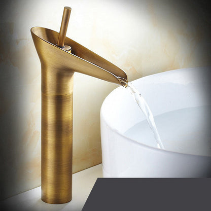 Waterfall Basin Faucet Mixer Tap | Antique Style Bathroom Fixture