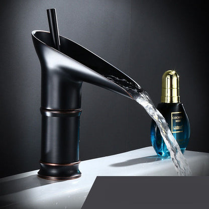 Waterfall Basin Faucet Mixer Tap | Antique Style Bathroom Fixture
