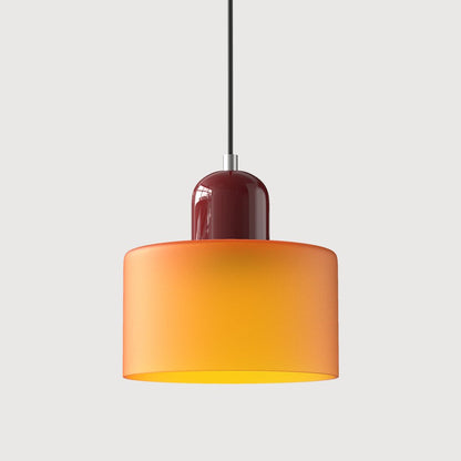 Bauhaus Small Glass Art Pendant Light For Kitchen Island Angle