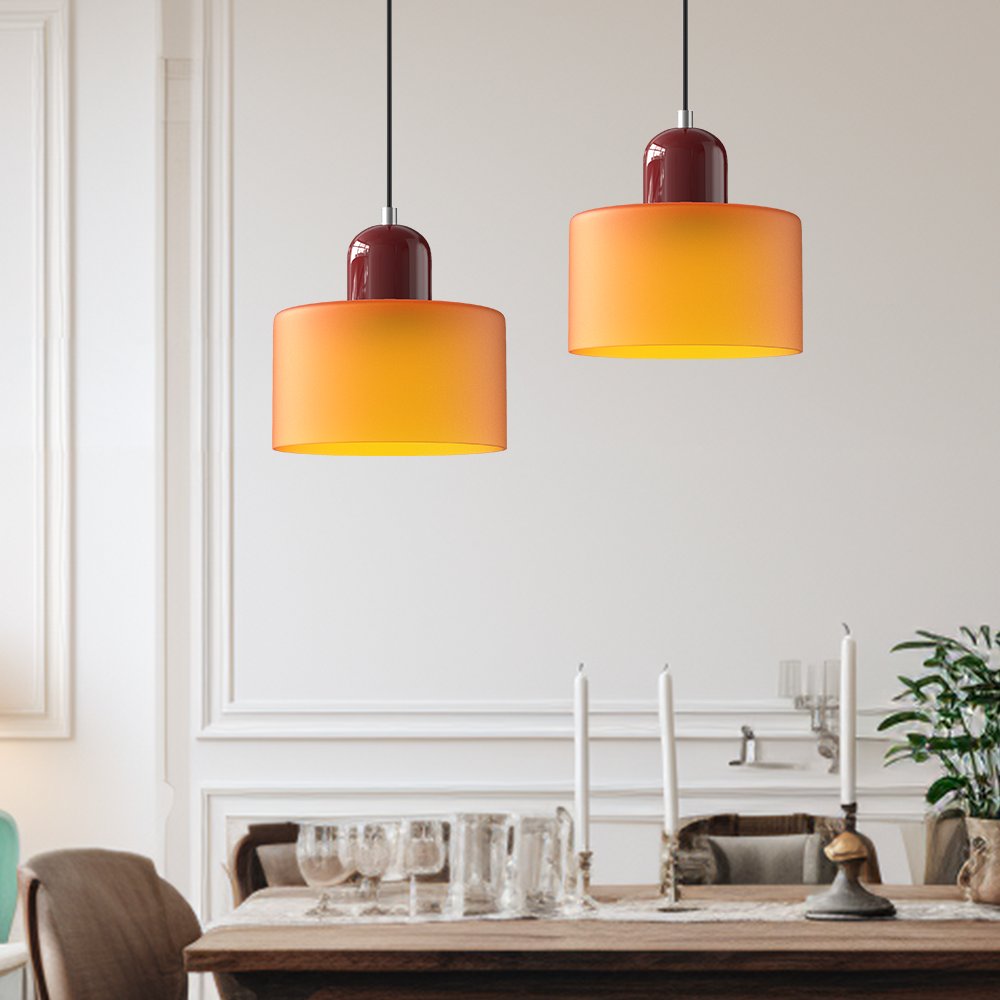 Bauhaus Small Glass Art Pendant Light For Kitchen Island Lifestyle