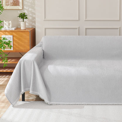Boho Metal Fabric Sofa Cover Fringe Tassel View 16