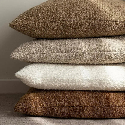 Boucle Cushion Cover Pinched Corner Back