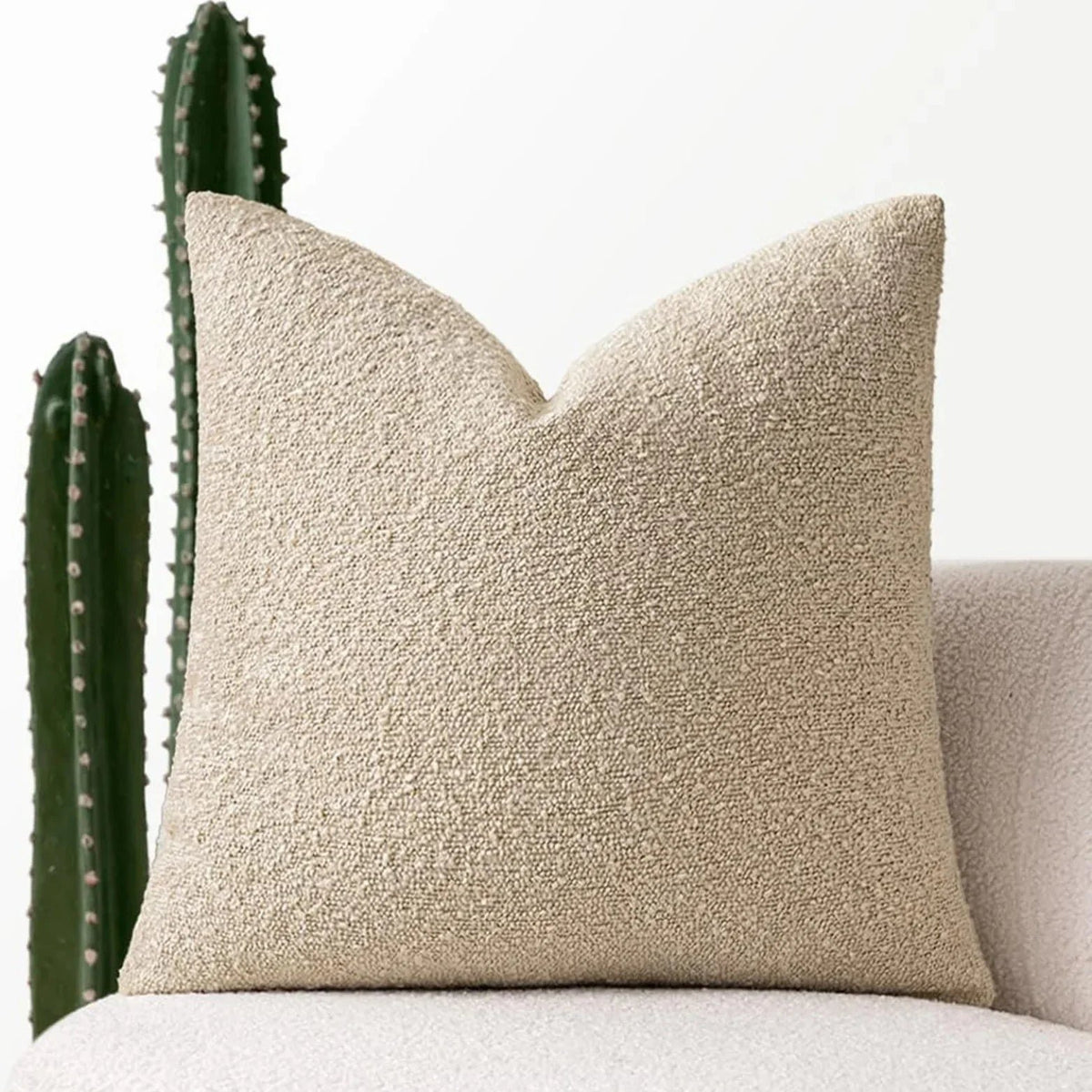 Boucle Cushion Cover Pinched Corner Full