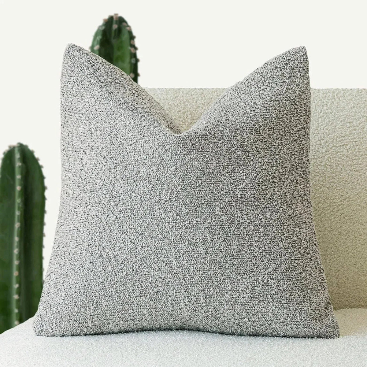 Boucle Cushion Cover Pinched Corner View 11