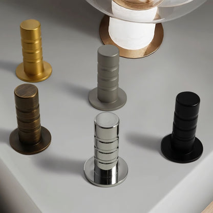 Brass Concealed Magnetic Door Stop Flush Floor Alternate