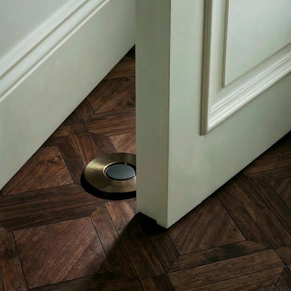 Brass Concealed Magnetic Door Stop Flush Floor View 12