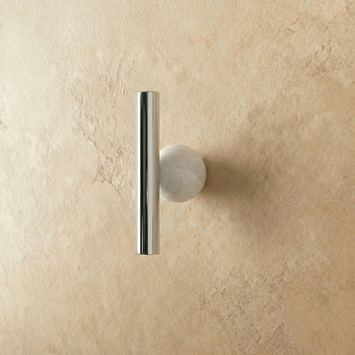 Brass Crystal Knob Pull Bar Asymmetric Ball Alternate