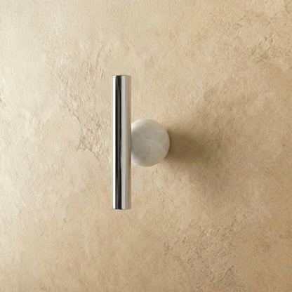 Brass Crystal Knob Pull Bar Asymmetric Ball Alternate