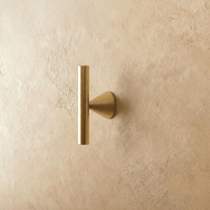 Brass Crystal Knob Pull Bar Asymmetric Ball Angle