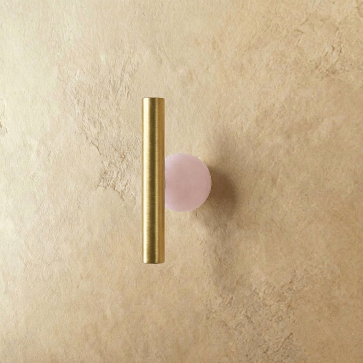 Brass Crystal Knob Pull Bar Asymmetric Ball View 11