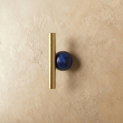 Brass Crystal Knob Pull Bar Asymmetric Ball View 16