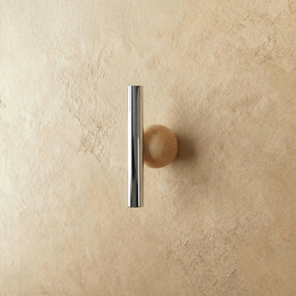 Brass Crystal Knob Pull Bar Asymmetric Ball View 18