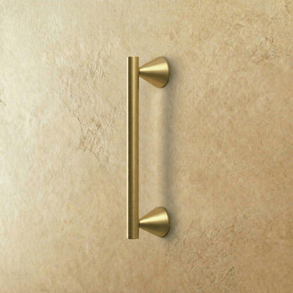 Brass Crystal Knob Pull Bar Asymmetric Ball View 19
