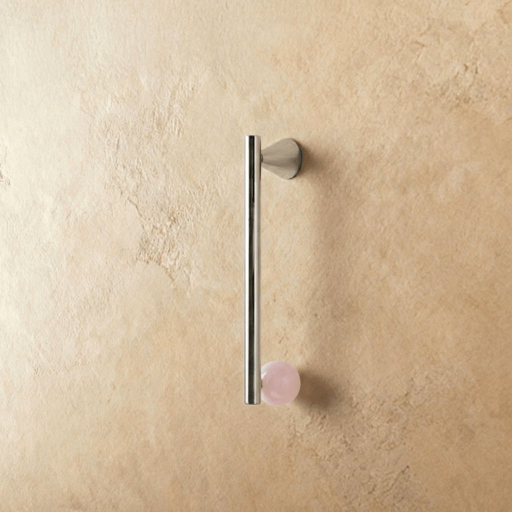 Brass Crystal Knob Pull Bar Asymmetric Ball View 24