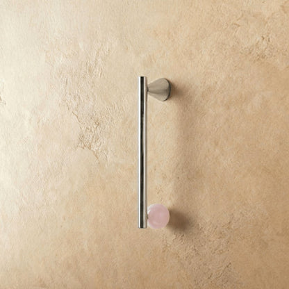 Brass Crystal Knob Pull Bar Asymmetric Ball View 24