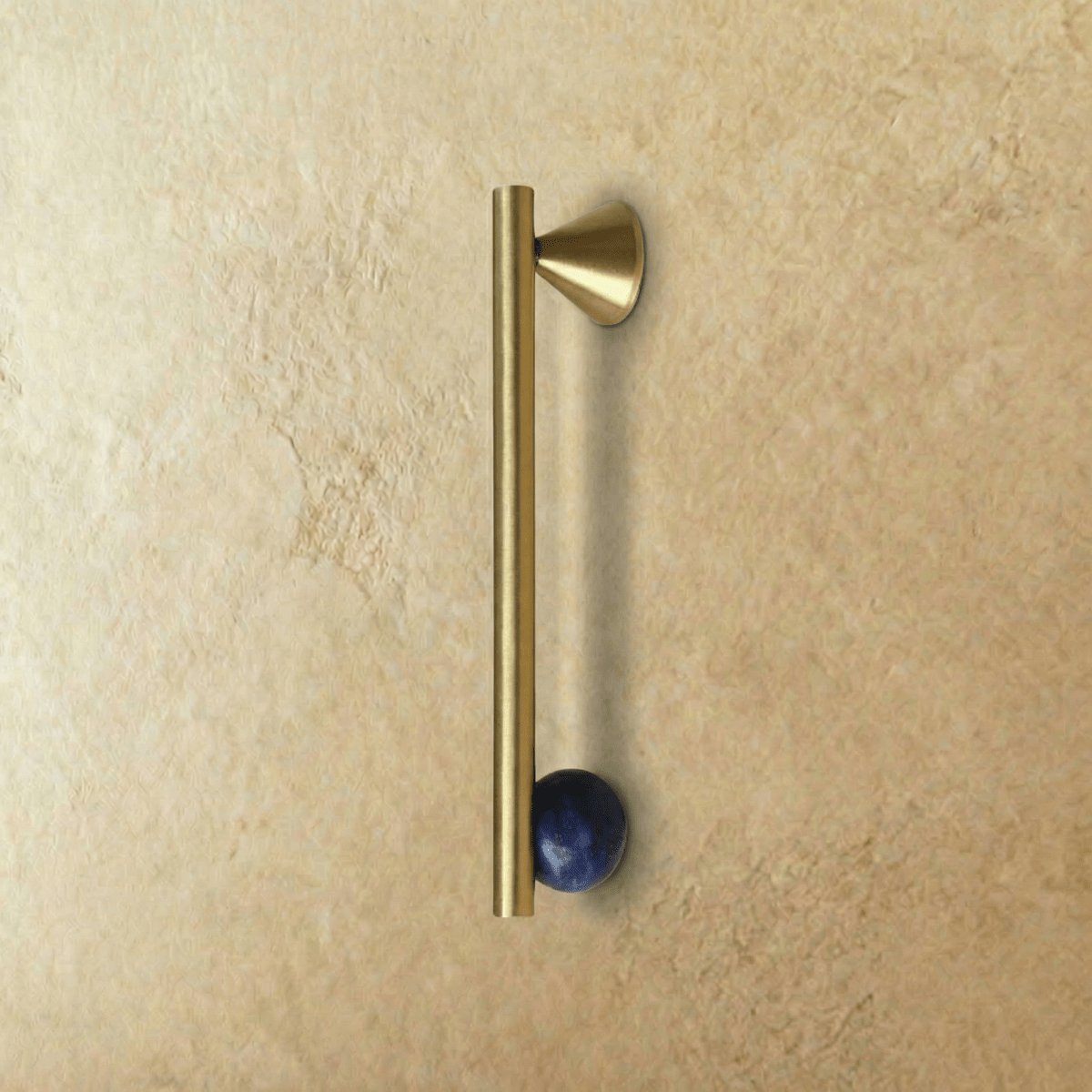 Brass Crystal Knob Pull Bar Asymmetric Ball View 27