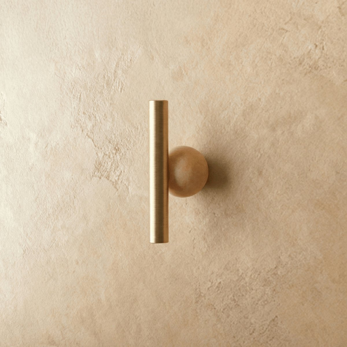 Brass Crystal Knob Pull Bar Asymmetric Ball View 31
