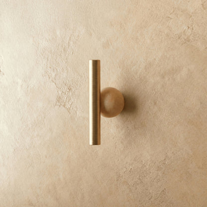 Brass Crystal Knob Pull Bar Asymmetric Ball View 31