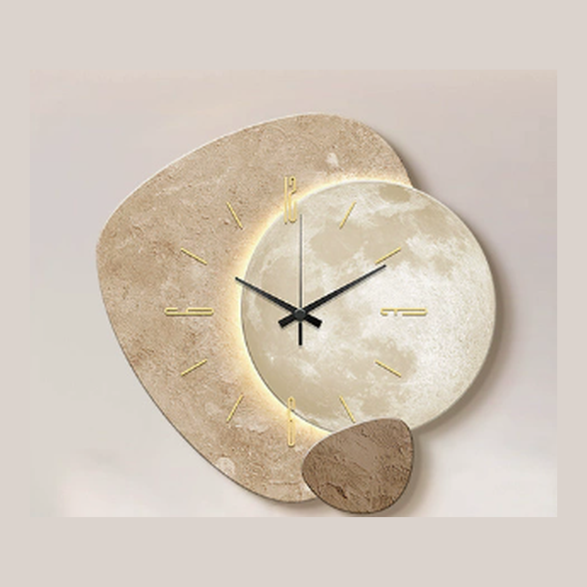 Modern Decorative Wall Clock | Silent Sweep With Ambient Backlight