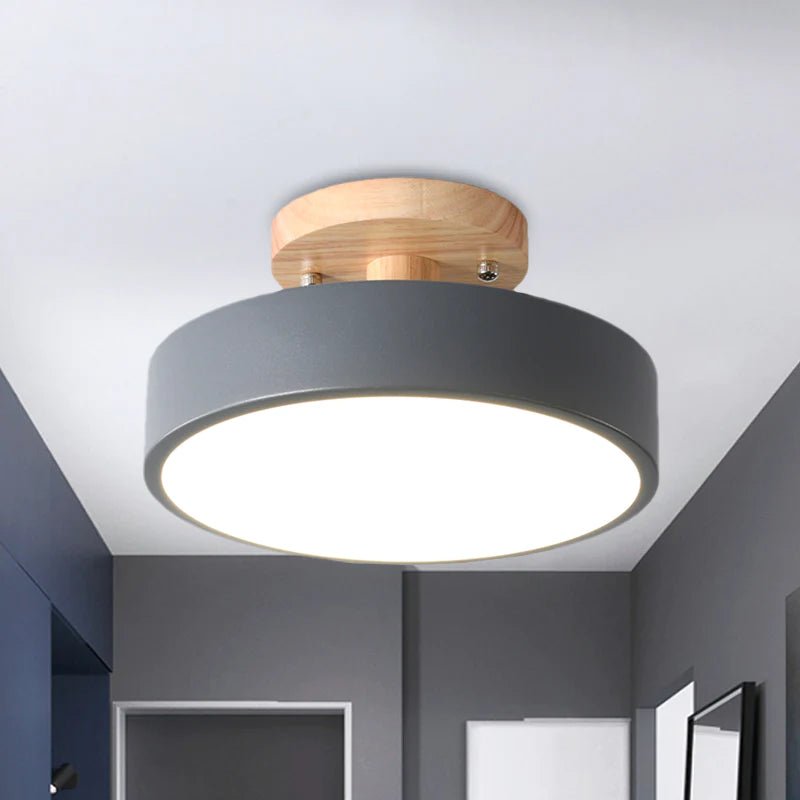 Colorful Semi-flush LED Ceiling Lights Back