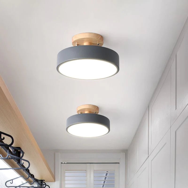Colorful Semi-flush LED Ceiling Lights Close Up