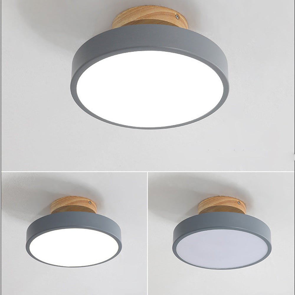 Colorful Semi-flush LED Ceiling Lights Front