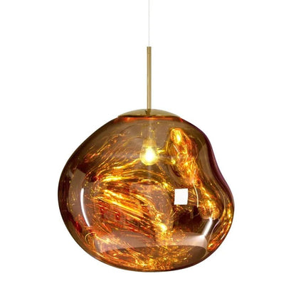 Contemporary Acrylic Pendant Light Molten Organic Shape View 17