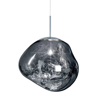 Contemporary Acrylic Pendant Light Molten Organic Shape View 18
