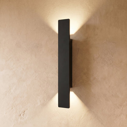 Contemporary Aluminum Outdoor Wall Lamp Up Down LED Back