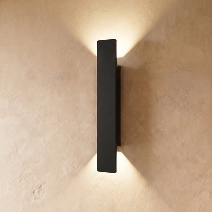 Contemporary Aluminum Outdoor Wall Lamp Up Down LED Side