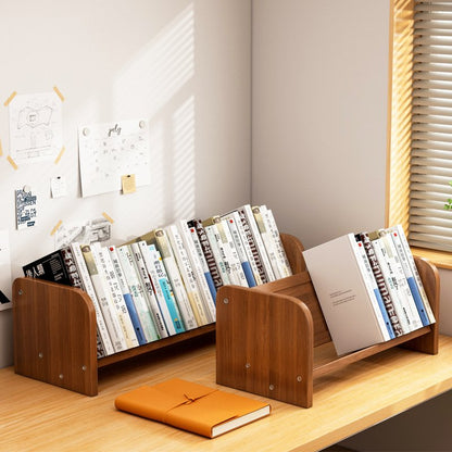 Contemporary Bamboo Bookshelf Arch Side Single Tier Hero