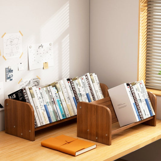 Contemporary Bamboo Bookshelf Arch Side Single Tier Hero