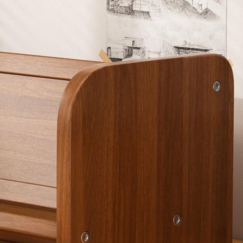 Contemporary Bamboo Bookshelf Arch Side Single Tier Lifestyle