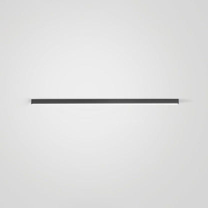 Contemporary Black Linear Flush Mount Ceiling Light Back
