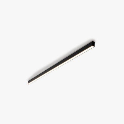 Contemporary Black Linear Flush Mount Ceiling Light Hero