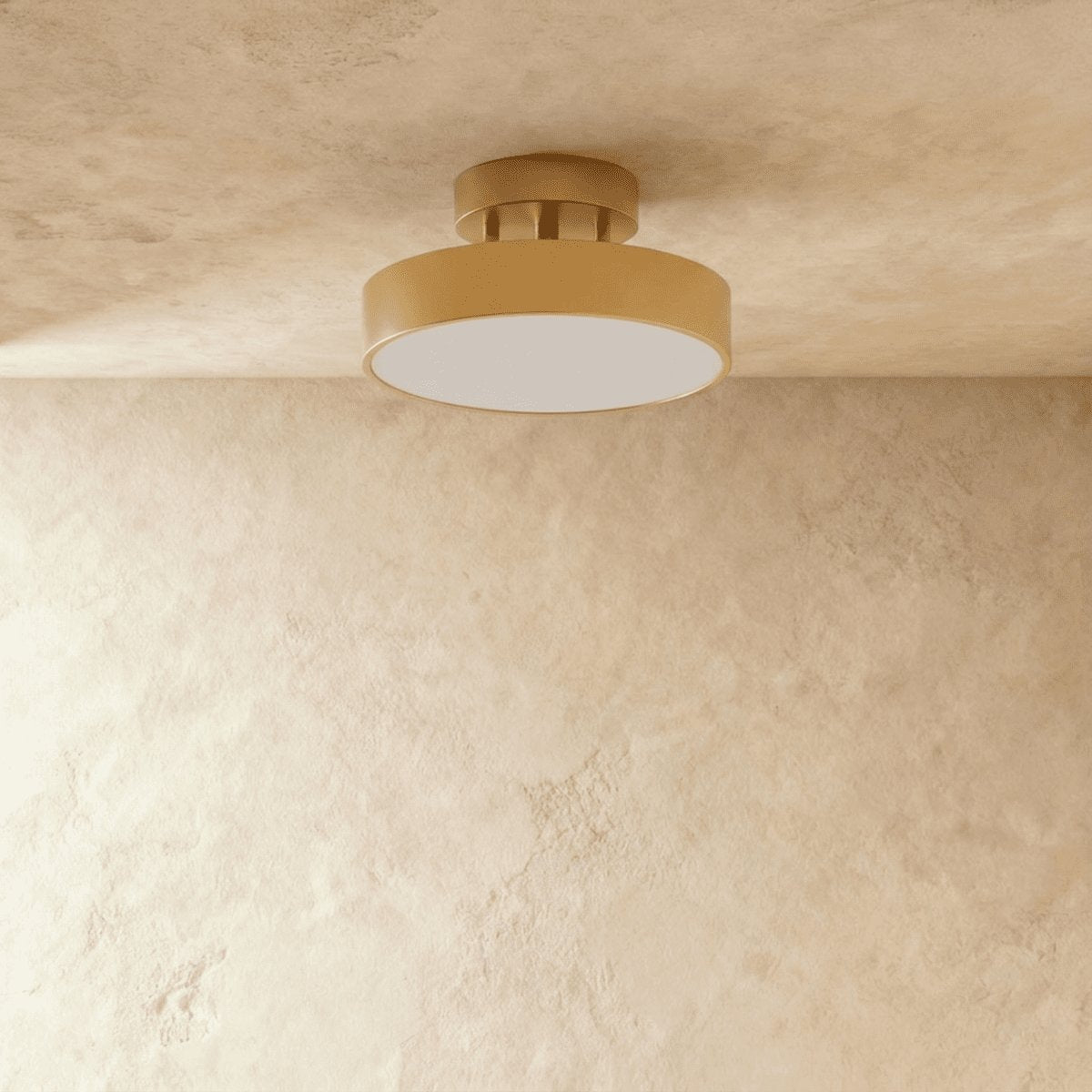 Contemporary Copper Ceiling Light Stacked Disc LED Alternate