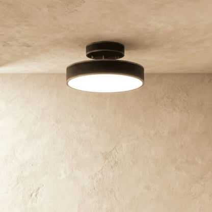 Contemporary Copper Ceiling Light Stacked Disc LED Lifestyle