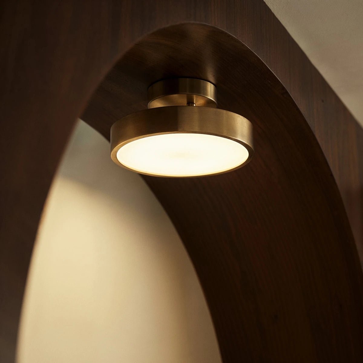 Contemporary Copper Ceiling Light Stacked Disc LED View 14