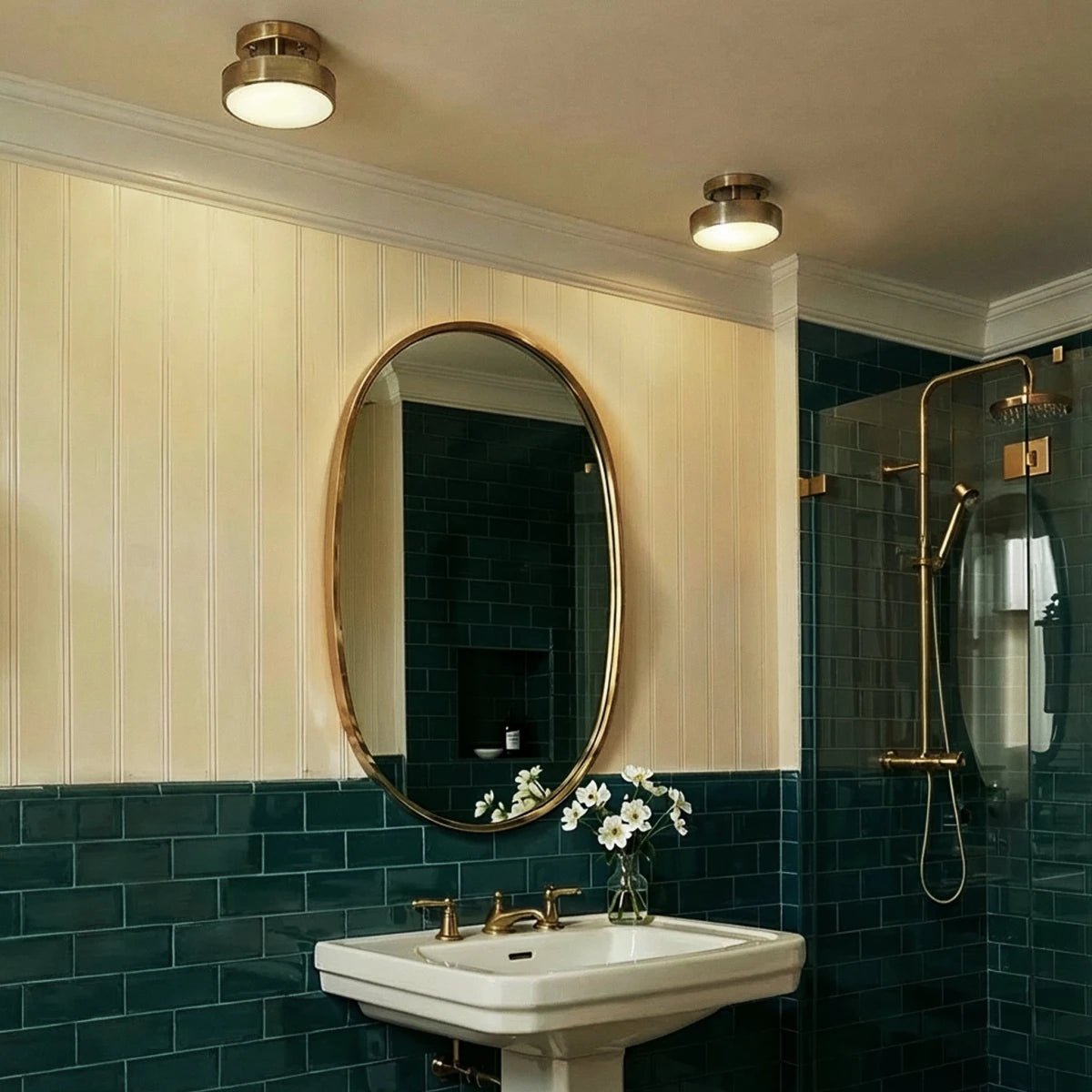 Contemporary Copper Ceiling Light Stacked Disc LED View 17