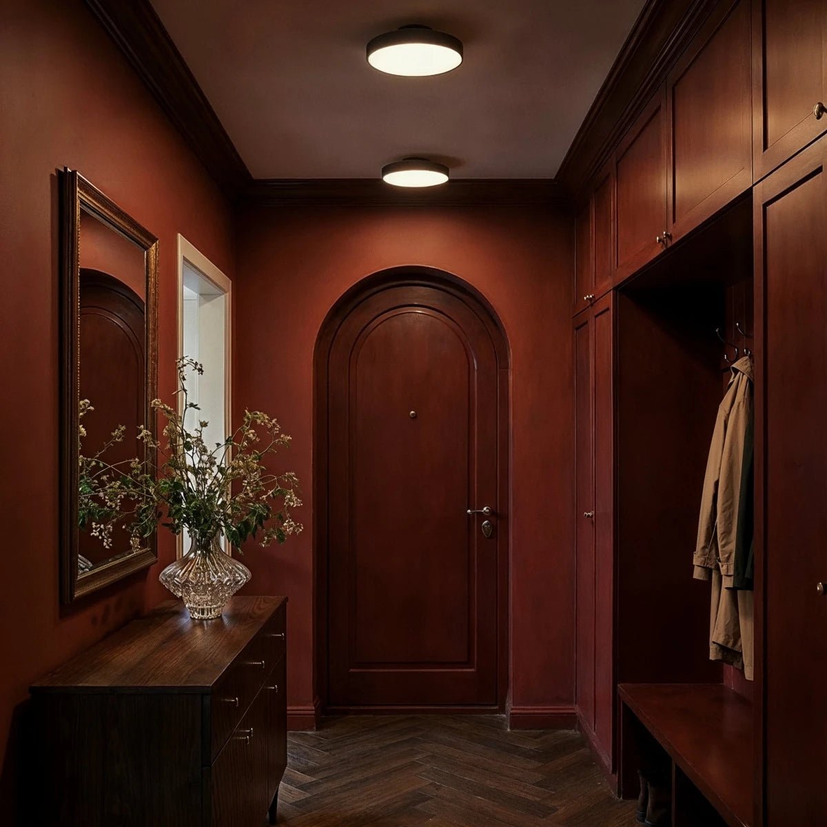Contemporary Copper Ceiling Light Stacked Disc LED View 18