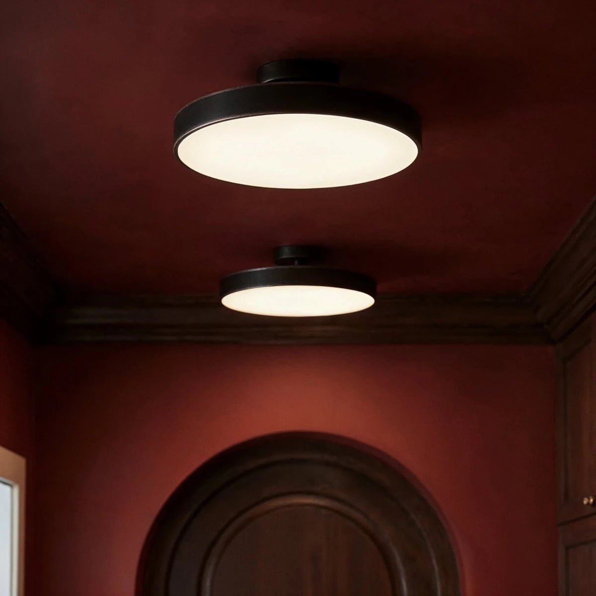 Contemporary Copper Ceiling Light Stacked Disc LED View 19