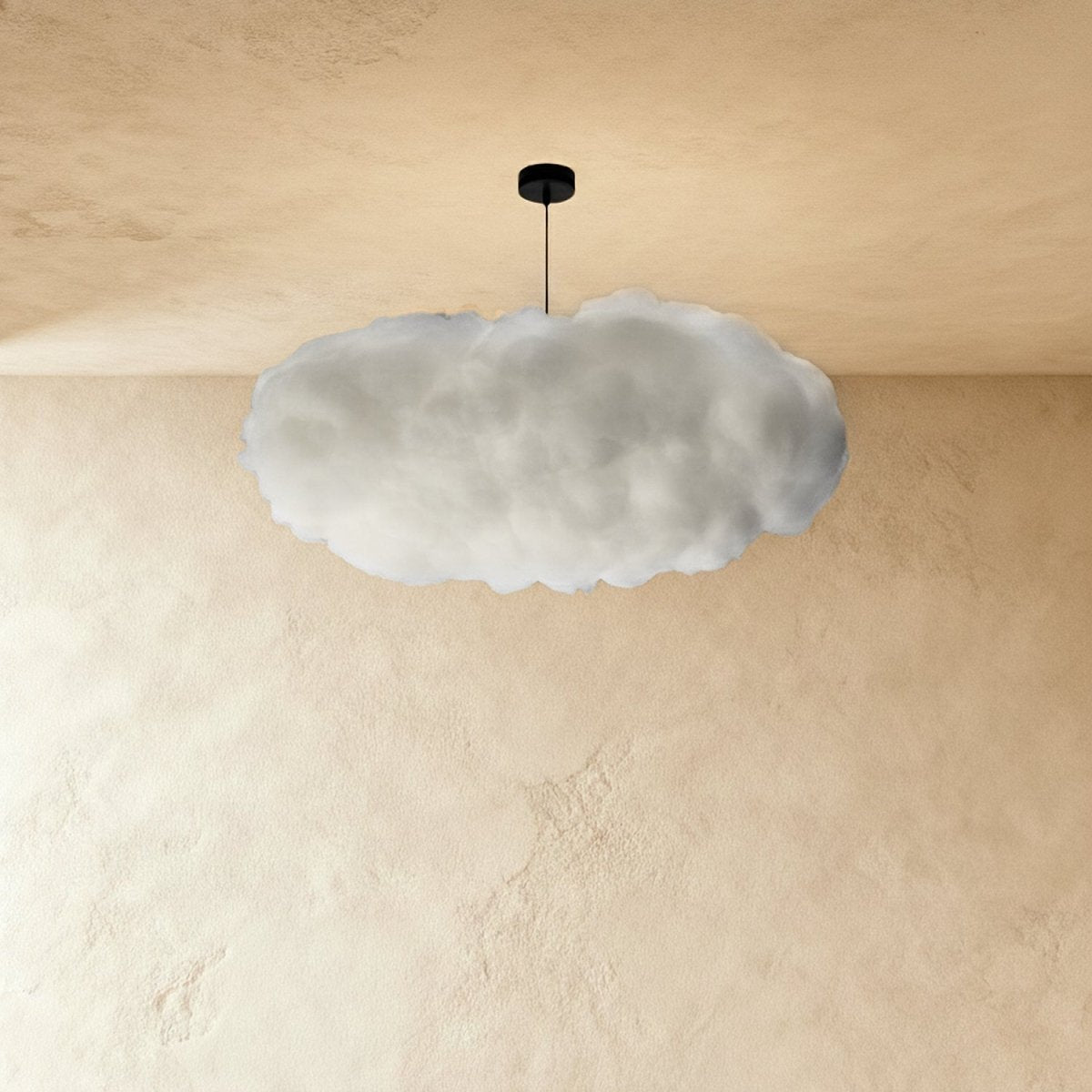 Contemporary Cotton Pendant Light Cloud Shape Detail