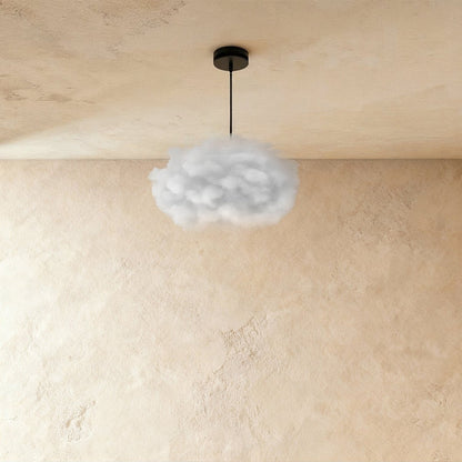 Contemporary Cotton Pendant Light Cloud Shape Lifestyle